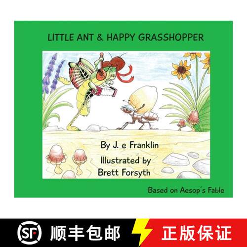 【3-4周达】精装 Little Ant & Happy Grasshopper [9781735923673]