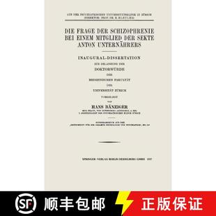 Der Einem Frage Inaugural 9783662408032 Unternahrers Schizophrenie 4周达 Sekte Mitglied Bei Dissert... Anton