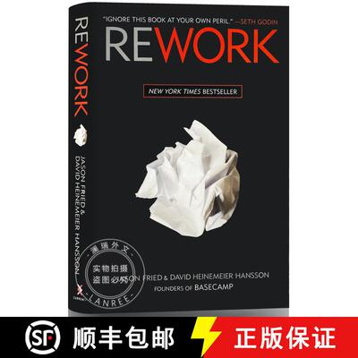 现货 重来:更为简单有效的商业思维 美版精装 Rework [9780307463746]