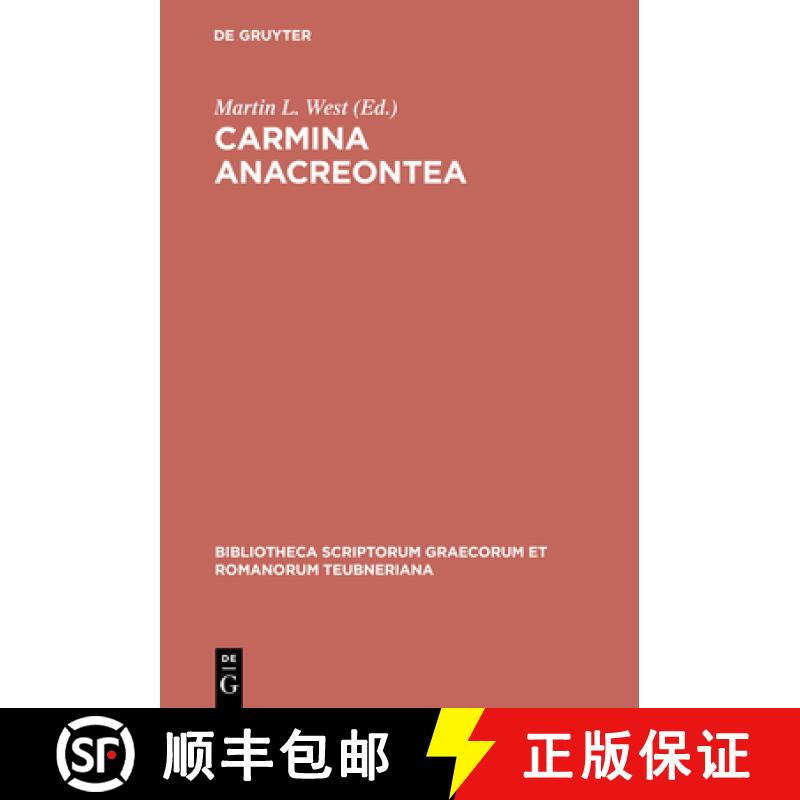 预订 Carmina Anacreontea CB [9783598710254]