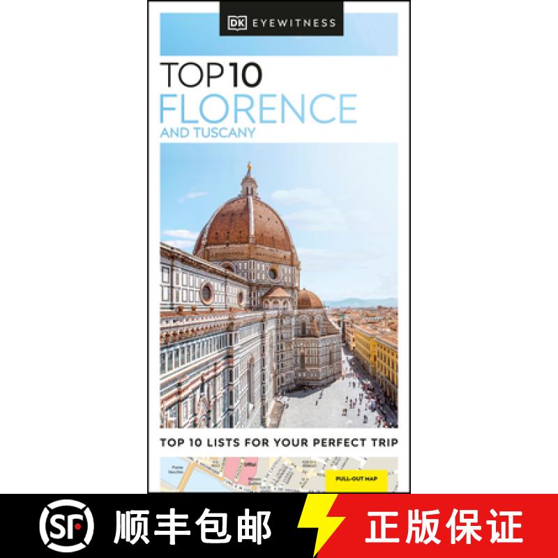 【3-4周达】DK Eyewitness Top 10 Florence and Tuscany [9780241509586]