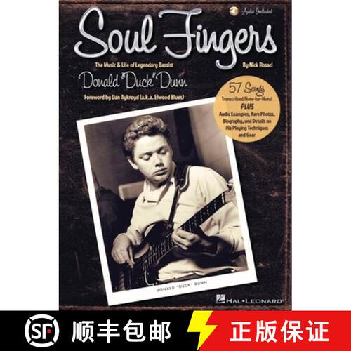 【3-4周达】Soul Fingers the Music and Life of Legendary Bassist Donald 'Duck' Dunn Bass Guitar Songbo... [9781495052927]