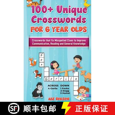 【3-4周达】100+ Crosswords for 6 year olds: Crosswords that Fix Misspelled Clues to Improve Communica... [9781922462954]