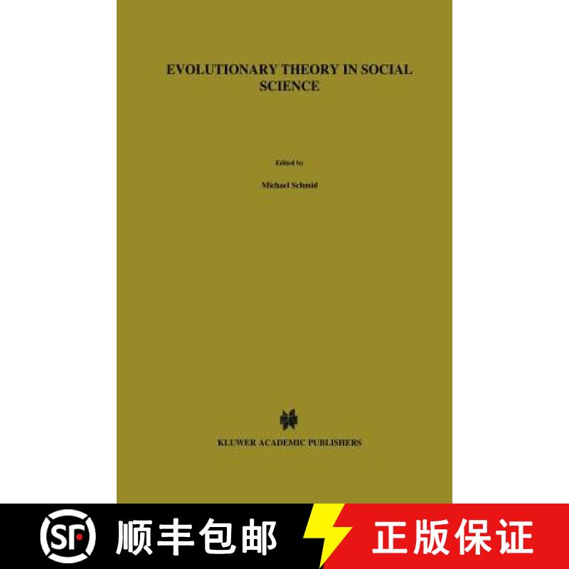 【3-4周达】Evolutionary Theory in Social Science [9789401082778]