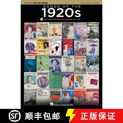 【3-4周达】Songs of the 1920s: The New Decade Series with Online Play-Along Backing Tracks [9781495000249]