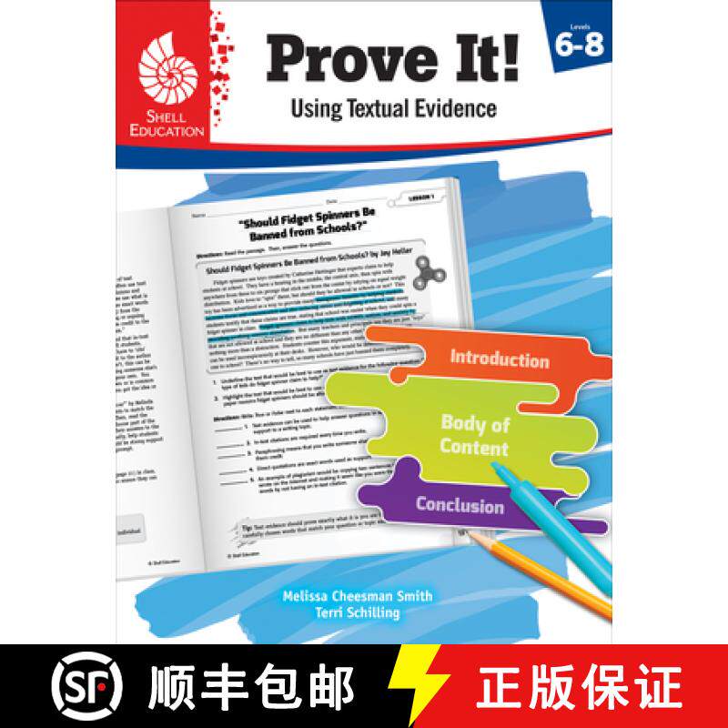 【3-4周达】TCM Prove It! Using Textual Evidence, Levels 6-8 [9781425817015]