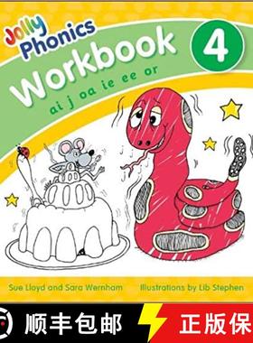 【3-4周达】Jolly Phonics Workbook 4: in Precursive Letters (British English edition) [9781844146543]