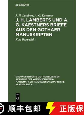 预订 J. H. Lamberts und A. G. Kaestners Briefe aus den Gothaer Manuskripten [9783111282121]