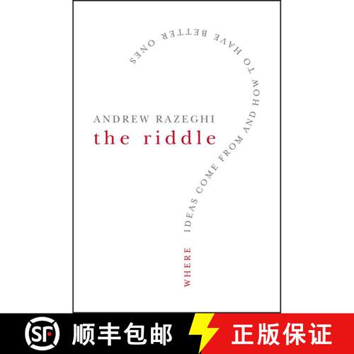 【3-4周达】精装 The Riddle: Where Ideas Come From And How To Have Better Ones [Wiley经管] [9780787996321]