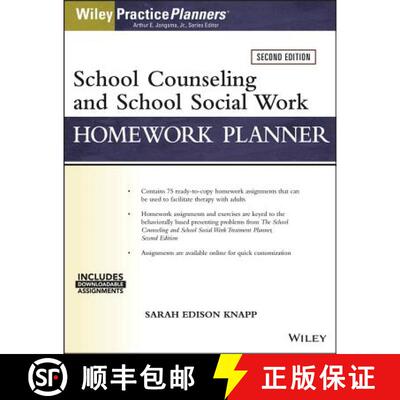 【3-4周达】School Counseling And Social Work Homework Planner, Second Edition (W/ Download) [Wiley心... [9781119384762]