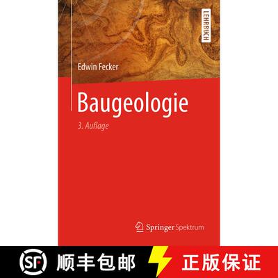 【3-4周达】精装 Baugeologie (3., erw. u. vollst. überarb. Auflage 2019) [9783662589977]