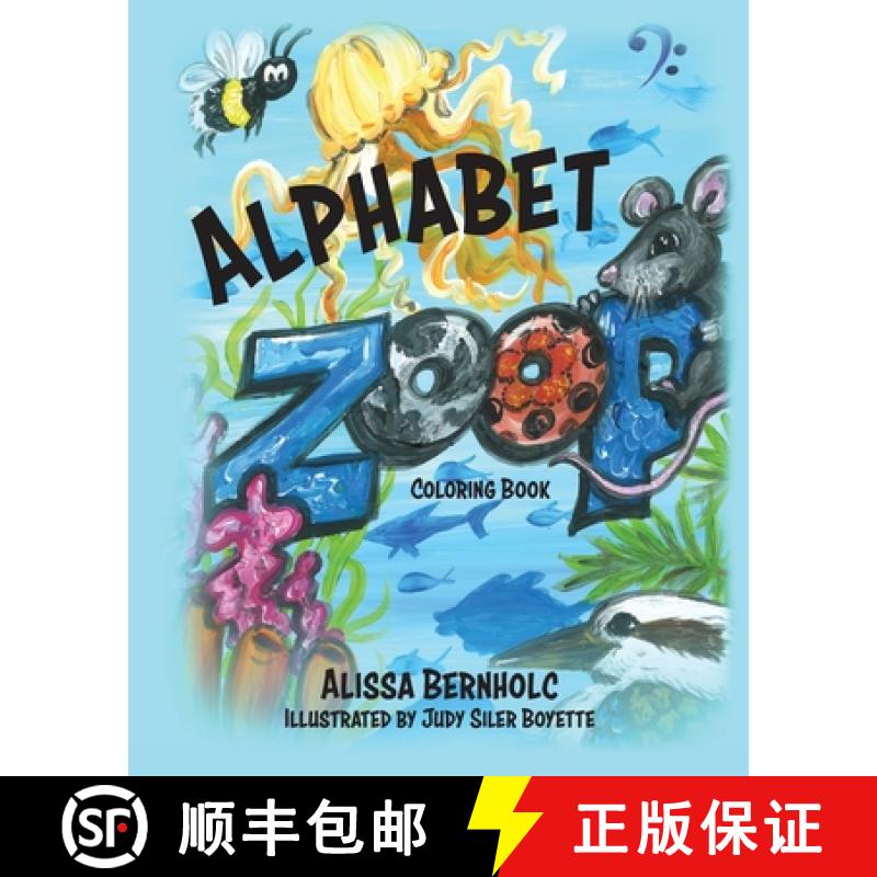 【3-4周达】Alphabet ZooP Coloring Book: Zoological Poetry From A to Z [9781960146281]
