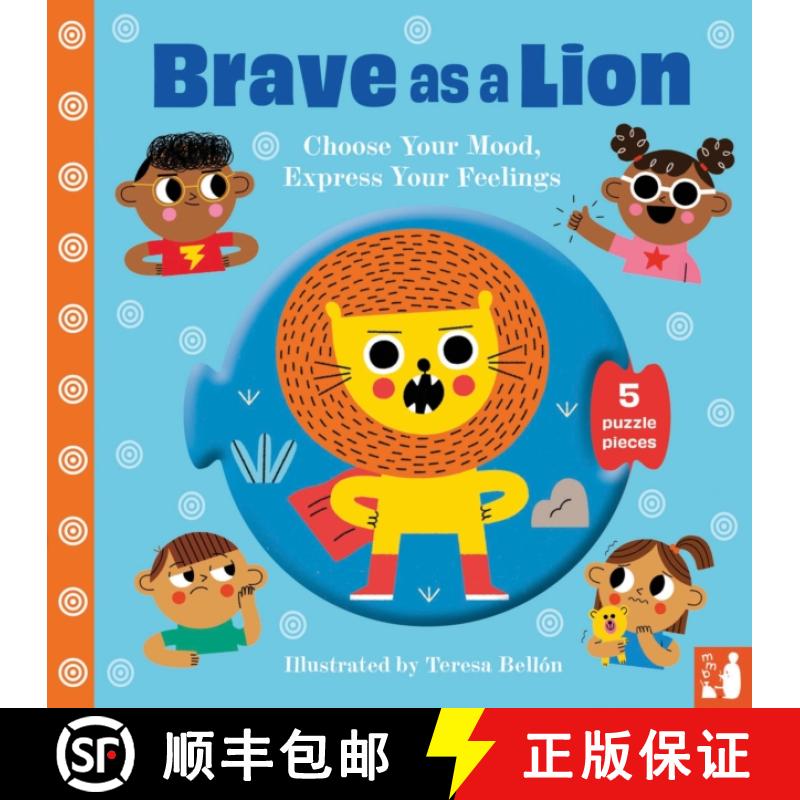 【3-4周达】Brave as a Lion: A fun way to explore feelings with 2–5-year-olds through play [9781916780019]