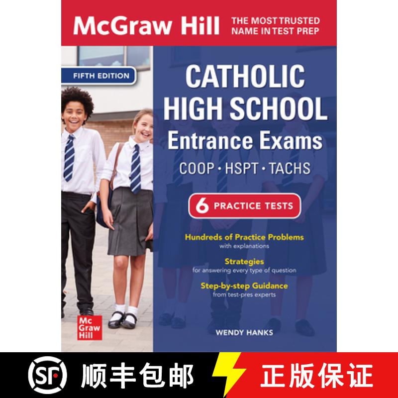 【3-4周达】McGraw Hill Catholic High School Entrance Exams, Fifth Edition [9781264285655]