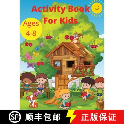 【3-4周达】Activity Book for Kids Ages 4-8: Word Search Mazes, Missing Letters, Dot to dot and more a... [9781915104113]