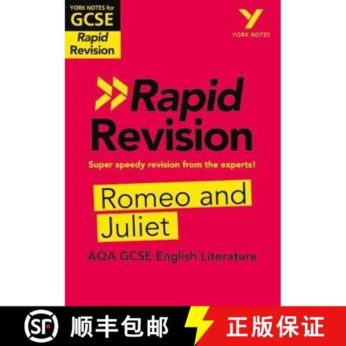 【3-4周达】York Notes for AQA GCSE Rapid Revision: Romeo and Juliet catch up, revise and be ready for... [9781292270906]