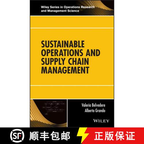 【3-4周达】精装 Sustainable Operations And Supply Chain Management [Wiley经管] [9781119284956]