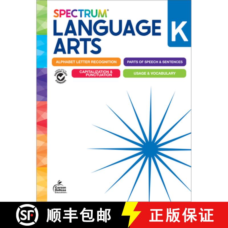 【3-4周达】Spectrum Language Arts Workbook, Grade K [9781483871349]