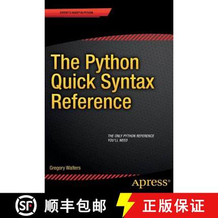 【3-4周达】The Python Quick Syntax Reference [9781430264781]