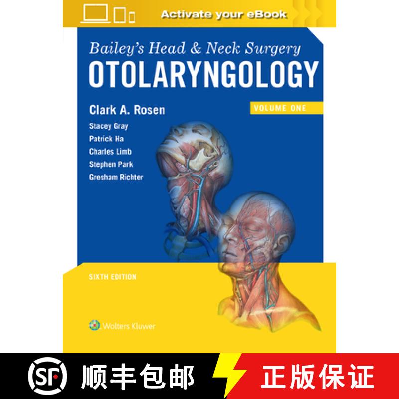 【2-3周达】Bailey's Head and Neck Surgery : Otolaryngology [9781975162665]