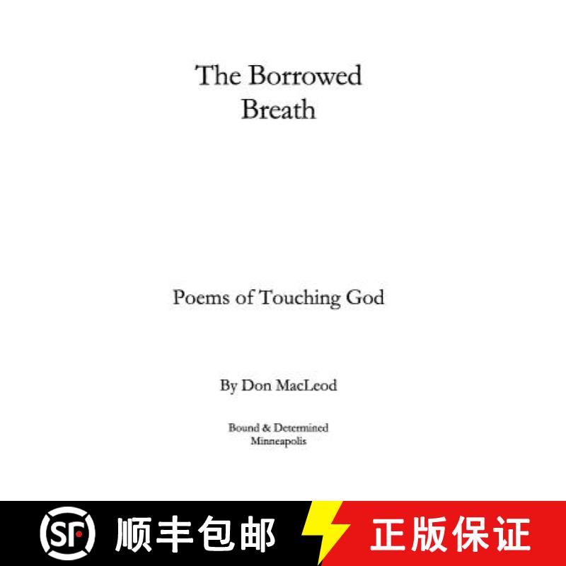 【3-4周达】The Borrowed Breath: Poems of Touching God [9781947261020]