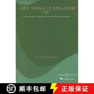 Songs Low Art Voice Composers 9781423418320 and English British Song 预订 American