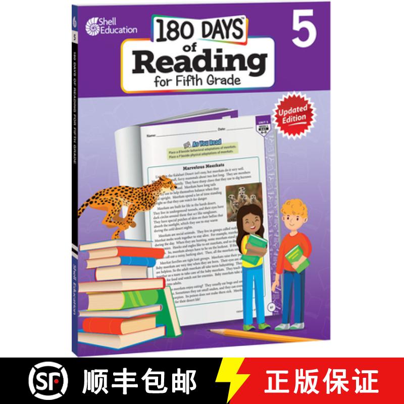 【3-4周达】180 Days(tm) Reading for Fifth Grade, 2nd Edition: Practice, Assess, Diagnose [9798765918074]
