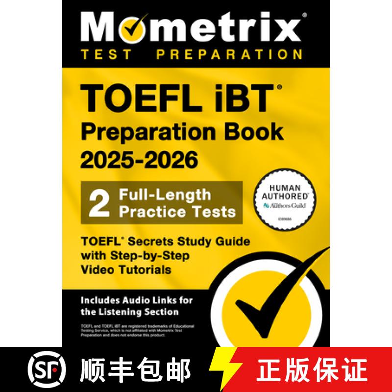 【3-4周达】TOEFL IBT Preparation Book 2025-2026 - 2 Full-Length Practice Tests, TOEFL Secrets Study G... [9781516728244]图片