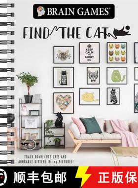 【3-4周达】Brain Games - Find the Cat: Track Down Cute Cats and Adorable Kittens in 129 Pictures Volu... [9781640304574]