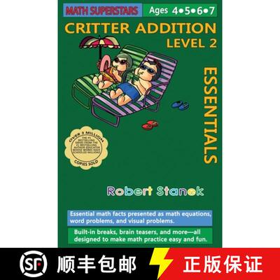 【3-4周达】精装 Math Superstars Addition Level 2, Library Hardcover Edition: Essential Math Facts for... [9781575455822]
