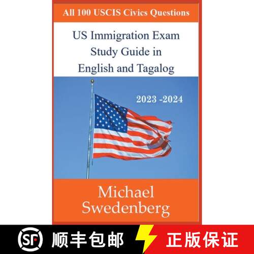 【3-4周达】US Immigration Exam Study Guide in English and Tagalog [9798215113769]