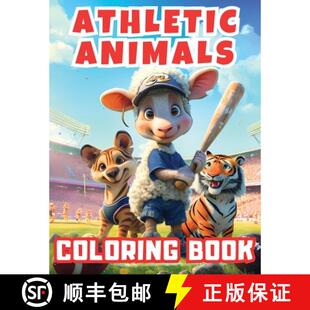 Book charming Fun Coloring Athletic sporty with and ani... activity Animals book 3周达 9788397117617 educational