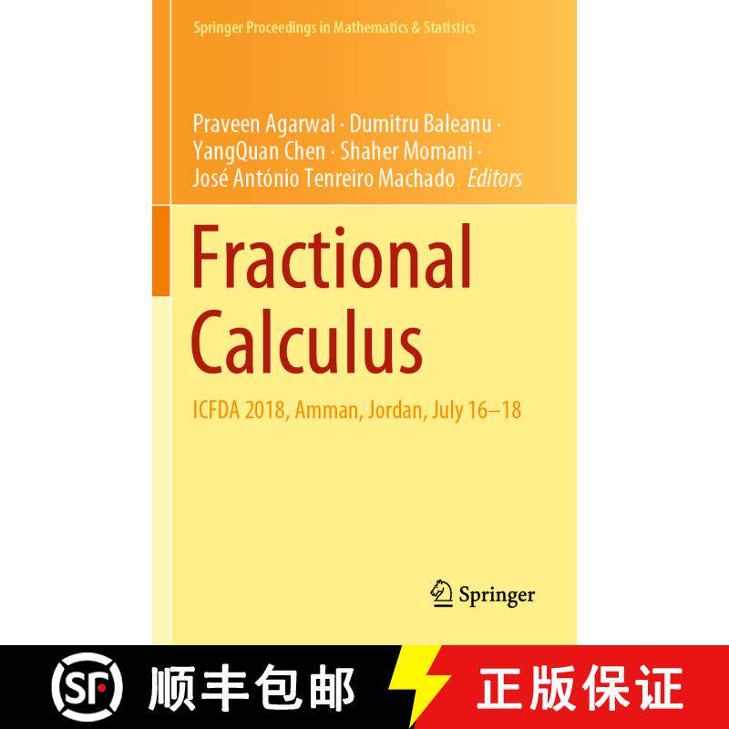 【3-4周达】Fractional Calculus: ICFDA 2018, Amman, Jordan, July 16-18 [9789811504327]