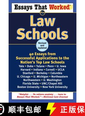 【3-4周达】Essays That Worked for Law Schools (Revised): 40 Essays from Successful Applications to th... [9780345450425]