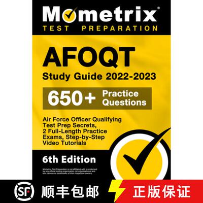 【3-4周达】AFOQT Study Guide 2022-2023 - Air Force Officer Qualifying Test Prep Secrets, 2 Full-Lengt... [9781516719419]