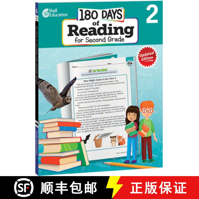 【2-3周达】180 Days(tm) Reading for Second Grade, 2nd Edition: Practice, Assess, Diagnose [9798765918043]