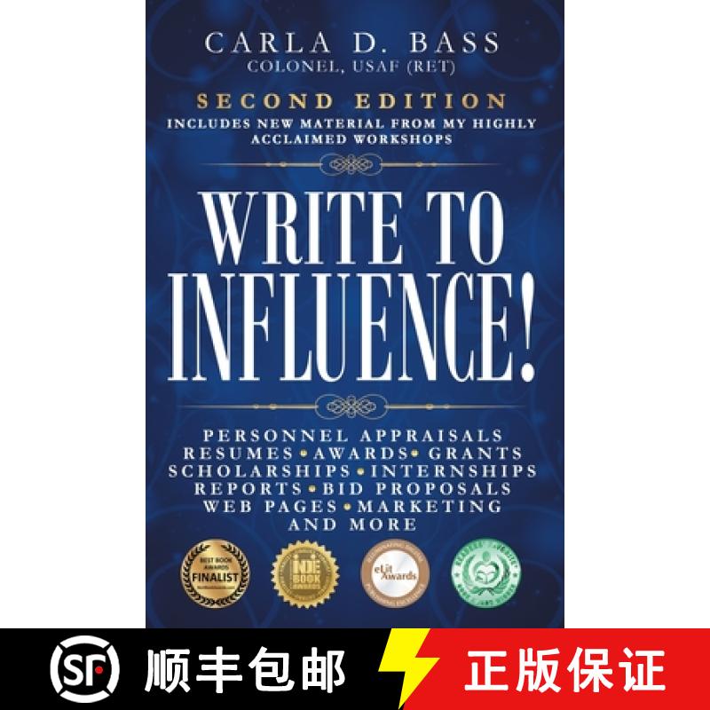 【3-4周达】Write to Influence!: Personnel Appraisals, Resumes, Awards, Grants, Scholarships, Internsh... [9780997593020]