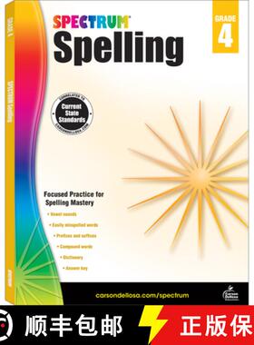 【3-4周达】Spectrum Spelling, Grade 4: Volume 31 [9781483811772]