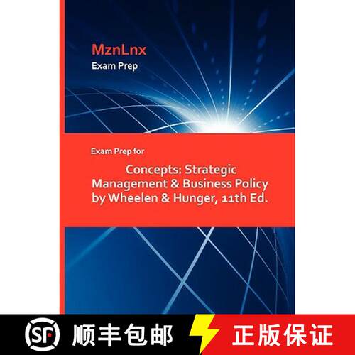 【3-4周达】Exam Prep for Concepts: Strategic Management & Business Policy by Wheelen & Hunger, 11th Ed. [9781428872059]