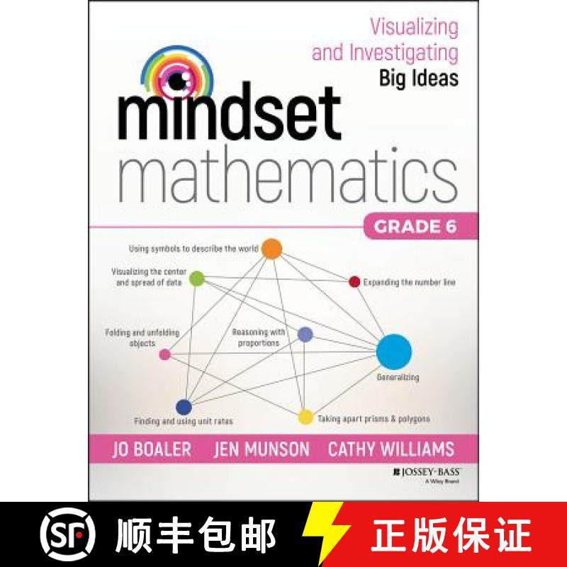【3-4周达】Mindset Mathematics: Visualizing And Investigating Big Ideas, Grade 6 [Wiley教育学] [9781119358831]