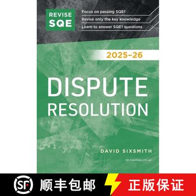 【3-4周达】Revise SQE Dispute Resolution 2025/26: SQE1 Revision Guide [9781917183208]