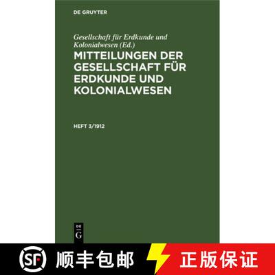 【3-4周达】精装 Mitteilungen der Gesellschaft für Erdkunde und Kolonialwesen Mitteilungen der Gesell... [9783112357538]