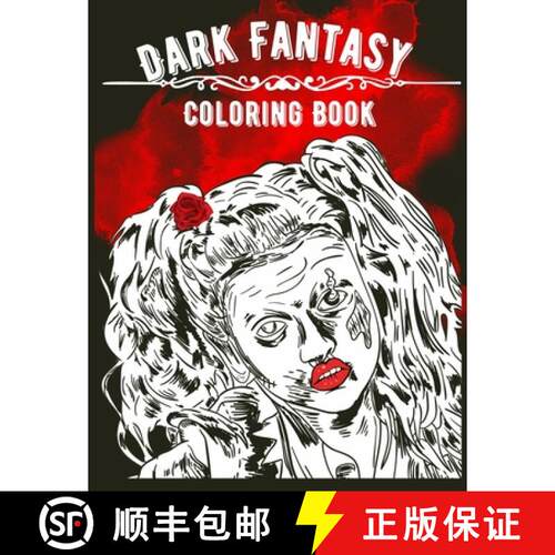 【3-4周达】Dark Fantasy Coloring Book: 20 Coloring Pages Dark Fantasy Themed Coloring Book Ideal Gift... [9783755105657]