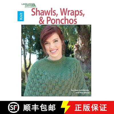 【3-4周达】Shawls, Wraps, & Ponchos to Knit: 11 Quick & Easy Designs [9781609003883]