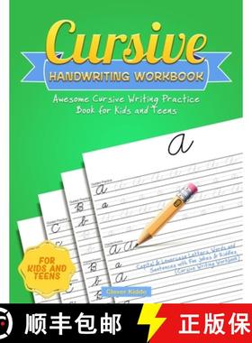 【3-4周达】Cursive Handwriting Workbook: Awesome Cursive Writing Practice Book for Kids and Teens - C... [9781951355036]