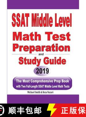 【3-4周达】SSAT Middle Level Math Test Preparation and Study Guide : The Most Comprehensive Prep Book... [9781646125555]