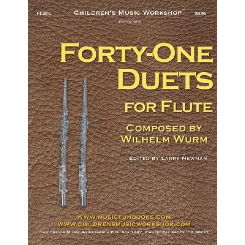 预订 forty-one duets for flute: by wilhel. [9781087820071]