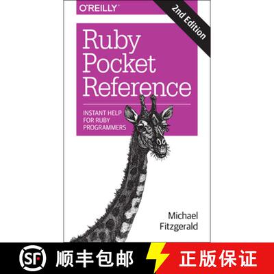 【3-4周达】Ruby Pocket Reference 2e: Instant Help for Ruby Programmers [9781491926017]