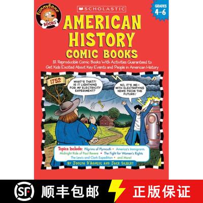 【3-4周达】American History Comic Books: Twelve Reproducible Comic Books with Activities Guaranteed t... [9780439466059]