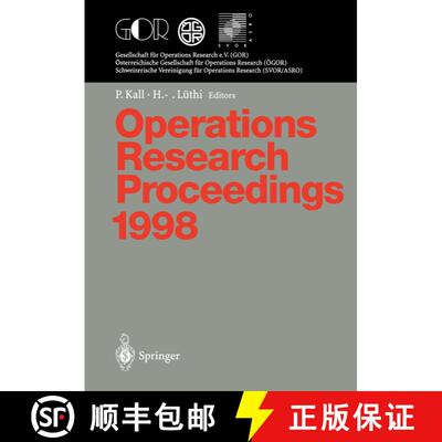 【3-4周达】Operations Research Proceedings 1998 : Selected Papers of the International Conference on ... [9783540653813]